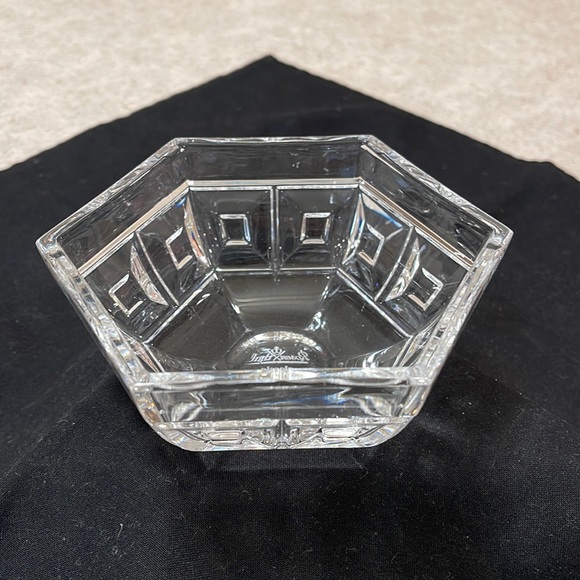VINTAGE ROSENTHAL CRYSTAL DOMUS PATTERN CANDY OR TRINKETS BOWL - Picture 1 of 7